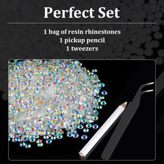 BELLEBOOST 4mm rhinestones ready for nail art application.