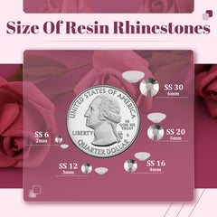 BELLEBOOST 5000pcs resin rhinestones bulk packaging for large projects.