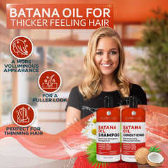 Bellisso batana oil conditioner bottle promotes detangling and shine