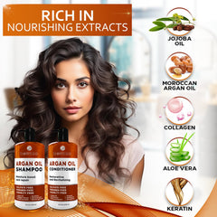 Bellisso salon-grade Moroccan Argan hair closeup showcases healthy shine.