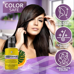 Bellisso Scalp Serum offers a lightweight, non-greasy finish on hair.