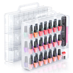 Beloving Nail Polish Organizer front view shows crystal-clear visibility for quick shade selection