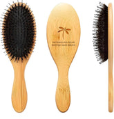 Belula Boar Bristle Brush front view for easy detangling and natural shine.