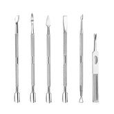 Benbeno cuticle-pusher set in travel pouch for convenient nail care on the go.