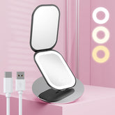 Benbilry compact travel mirror pocket view enables on-the-go makeup touch-ups