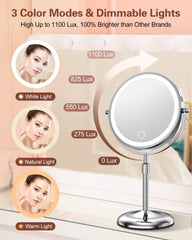 Benbilry 10x magnification helps with precise detailing like eyeliner and brows.