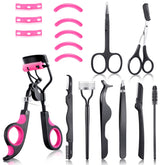 Bencailor eyelash curlers kit setup photo showing comprehensive daily lash care tools