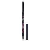 Benefit BADgal BANG eye pencil application demonstrates smooth, long-lasting matte line for dramatic eyes.