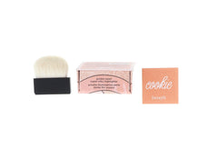 Benefit Cookie Powder Highlighter close-up showing silky-soft gold shimmer.