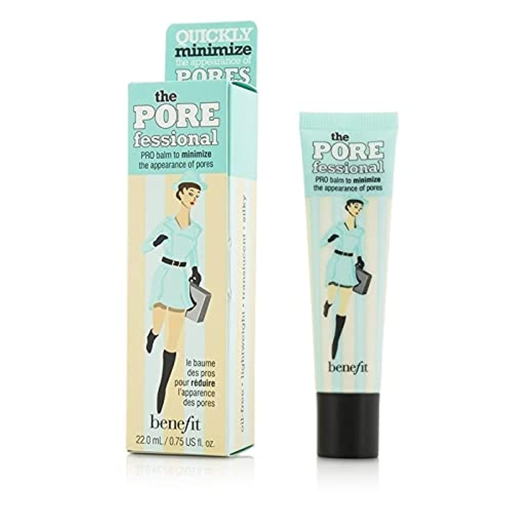 Benefit Porefessional primer bottle close-up showing pore-minimizing smoothness