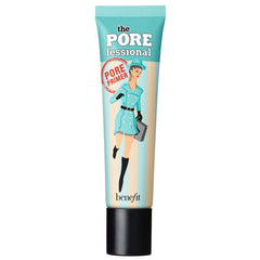 Benefit POREfessional silky texture on application demonstrates pore-minimizing base before makeup.