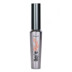Benefit Theyre real! mascara lashes before-after closeup highlights doubled size appearance.