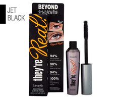 Benefit They're Real Mascara beyond black transfer-resistant finish on lashes suggests all-day wear