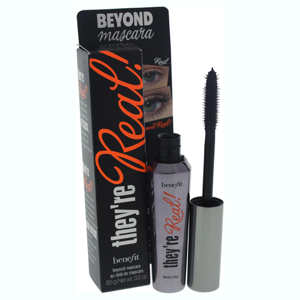 Benefit They're Real Mascara beyond black wand closeup for precise lash application