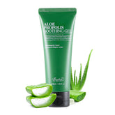 BENTON Aloe Propolis Soothing Gel packaging highlighting travel size for on-the-go relief.