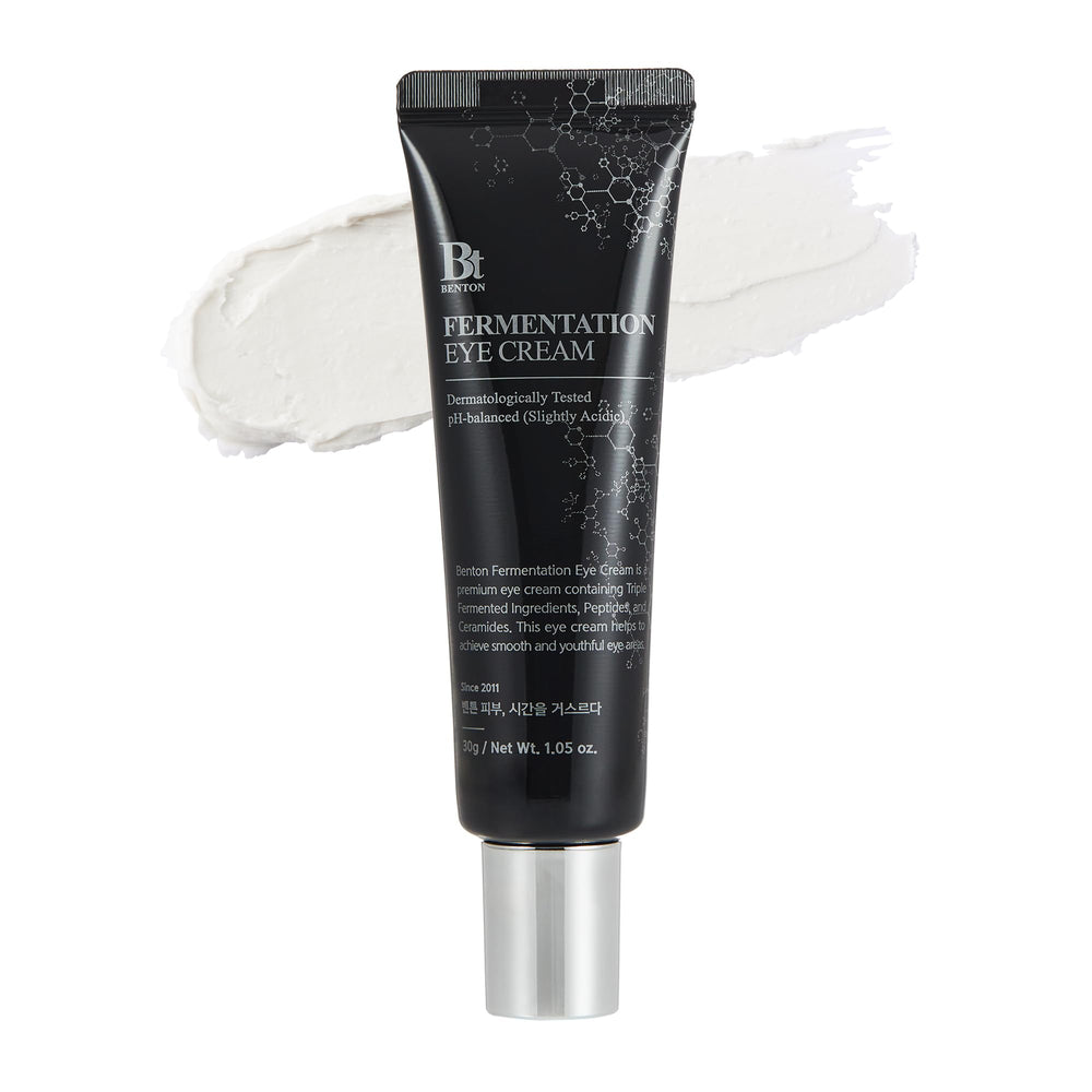 BENTON Fermentation Eye Cream jar close-up showing rich texture for eye care