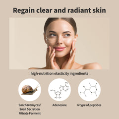 Benton Snail Bee Ultimate Serum Plus texture close-up with lightweight finish for dry skin.