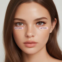 BEPHOLAN Lashes fluffy layered fibers close-up for natural, multi-dimensional appearance.