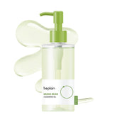 Beplain mung bean cleansing oil bottle pour for gentle makeup removal