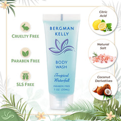 BERGMAN KELLY 200-pack bulk travel toiletries ideal for hospitality guests.