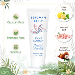 BERGMAN KELLY foil sealed travel size tube ensuring hygiene and leak protection