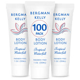 BERGMAN KELLY travel size lotion bottle with tropical waterfall scent for guest rooms