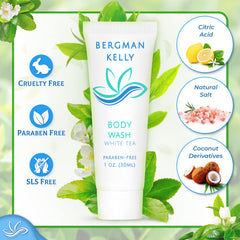 BERGMAN KELLY white tea scented body wash offering refreshing hotel scent