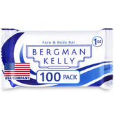 Bergman Kelly white tea soap bar 1oz, individually wrapped for hotel guest amenities.