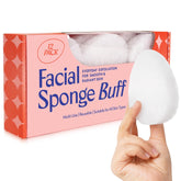 Berkland 12-pack face sponge box close-up shows durable, eco-friendly daily exfoliation