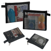 besharppin mini mesh bag with lipsticks neatly organized for purse-ready cosmetics
