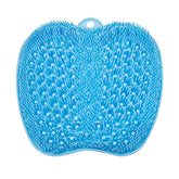 BESKAR foot scrubber mat with non-slip suction cups for secure shower grip and thorough cleaning.