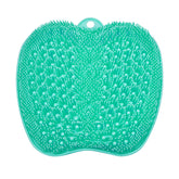 BESKAR XL Foot Scrubber Mat in shower with non-slip setup for safe cleaning.