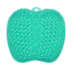 BESKAR XL Foot Scrubber Mat in shower with non-slip setup for safe cleaning.