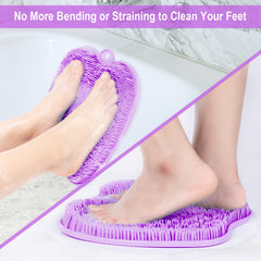 BESKAR XL suction cups hold the foot scrubber mat securely on wet floors.