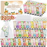 BESNEL 120-pack hand cream set with rose fragrance for daily moisture and mood-boosting scent.