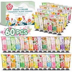 BESNEL 60-pack hand cream gifts set display with varied fragrances for daily mood options