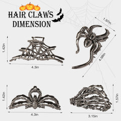 Bessrung skull hair clip provides bold accessory with stable hold