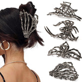 Bessrung spider-web hair clip with gothic style and secure hold