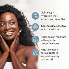 Best of Nature grapeseed oil applied to skin with satin-like finish after application