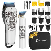 BESTBOMG Hair Clippers ceramic T-blade front view for precise cuts and durability