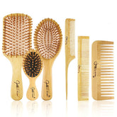 BestFire pointed tail comb in use for precise parting and smooth sections.