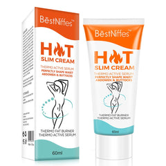 Bestniffes hot cream jar close-up showing rich texture and skin-firming potential.