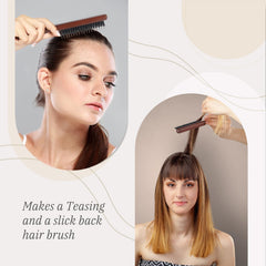BESTOOL hair brush bristle-implant technology highlights durable bristles with less shedding.