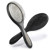 BESTOOL paddle brush close-up highlights metal ball-tip bristles for gentle detangling