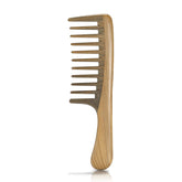 BESTOOL wide tooth comb sandalwood wood grain aids anti-static detangling for thick hair