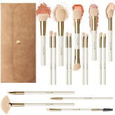 BESTOPE PRO 18pcs brush set with case for travel-ready foundation application