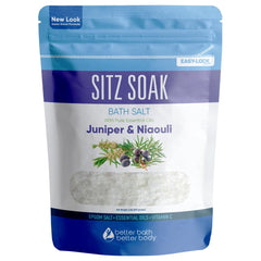 Better Bath Better Body Sitz Bath Soak packaging shown with BPA-free pouch for safe storage