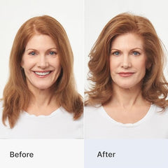 Better Not Younger thickener applied on damp hair for root lift and volume
