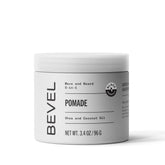 Bevel beard balm pomade jar for moisturized beard and hair with a soft, non-sticky finish.
