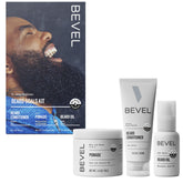 Bevel beard-softener bottle shows hydrating formula for a softer beard